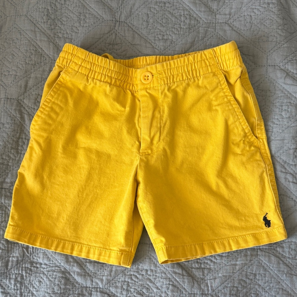 Ralph Lauren Blue Label Kids Bright Yellow Shorts